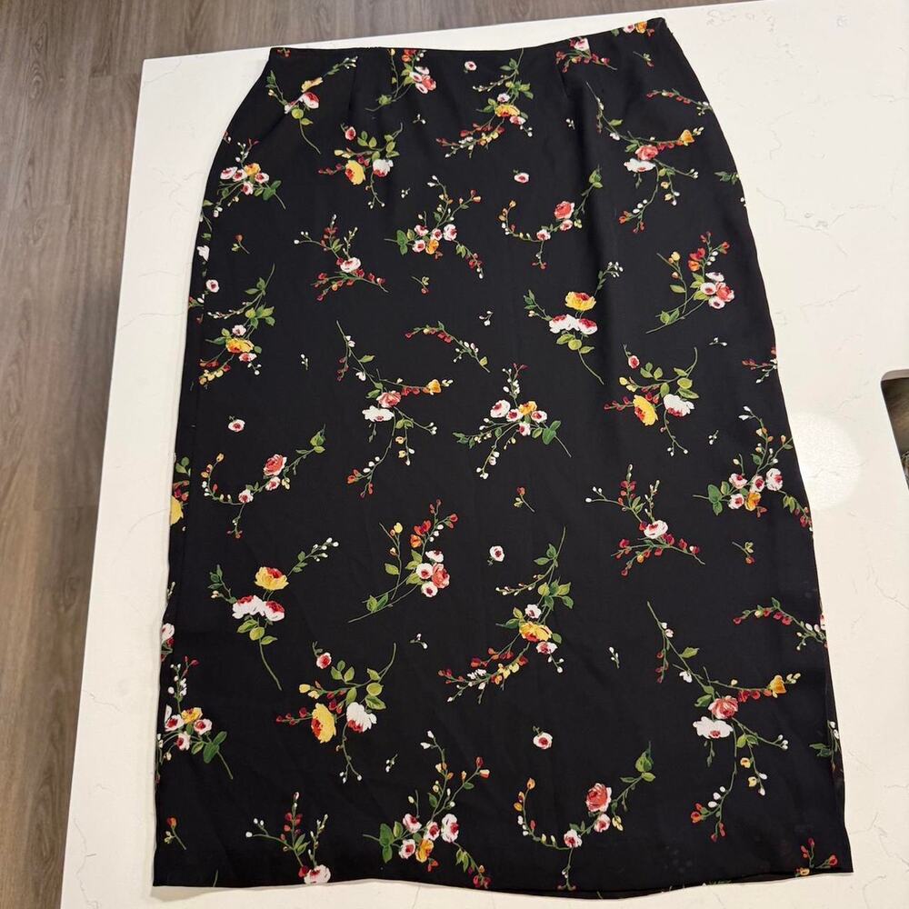 Vintage plus size floral skirt